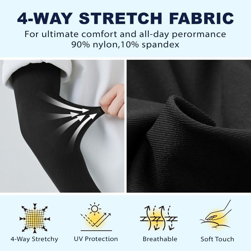 Outivity Arm Sleeves for Men Women Upf 50 Compression Arm Sleeve for UV Blocking Protection - Image 5